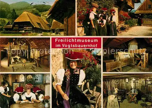 AK / Ansichtskarte Gutachtal Schwarzwaelder Freilichtmuseum Vogtsbauernhof Trachten Kat. Gutach