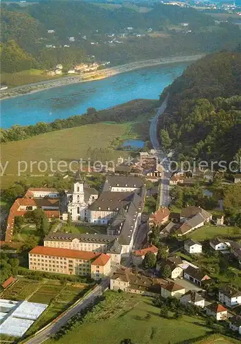 AK / Ansichtskarte Wilhering Stift Zisterzienserabtei Stiftsanlage mit Rokokokirche Fliegeraufnahme Kat. Wilhering