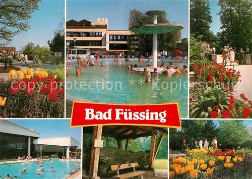 AK / Ansichtskarte Bad Fuessing Thermalbad Park Tulpen Kat. Bad Fuessing