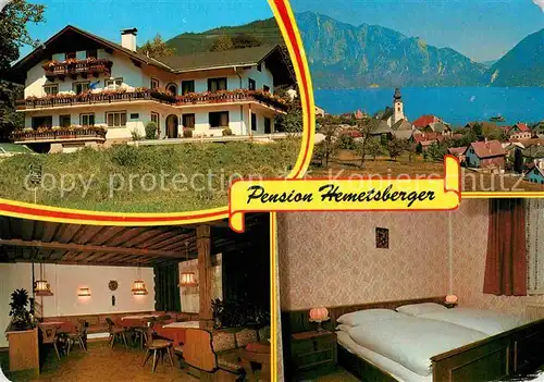 AK / Ansichtskarte Unterach Attersee Pension Hemetsberger  Kat. Unterach am Attersee