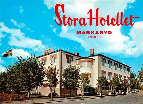 AK / Ansichtskarte Markaryd Stora Hotellet 