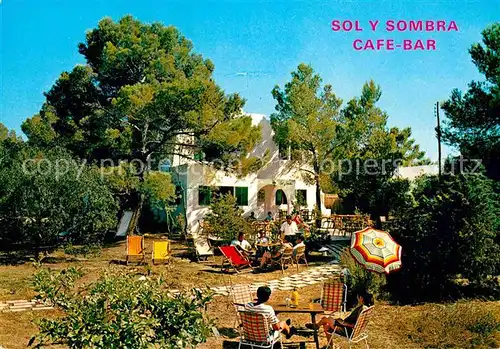 AK / Ansichtskarte San Antonio Abad Cafe Bar Sol y Sombra  Kat. Ibiza Spanien