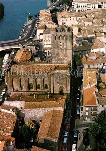 AK / Ansichtskarte Agde Fliegeraufnahme Cathedrale St. Etienne Kat. Agde