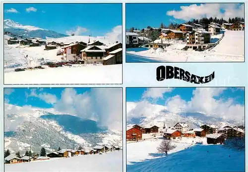 AK / Ansichtskarte Obersaxen GR Misanenga und Affeier Wintersportplatz Alpen