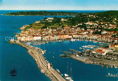 AK / Ansichtskarte Saint Tropez Var Vue aerienne sur le Port et la Citadelle Cote d Azur Kat. Saint Tropez