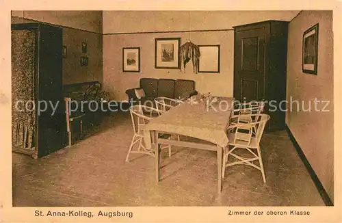 AK / Ansichtskarte Augsburg St Anna Kolleg Zimmer Kat. Augsburg