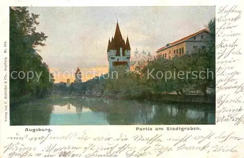 AK / Ansichtskarte Augsburg Partie am Stadtgraben Kat. Augsburg