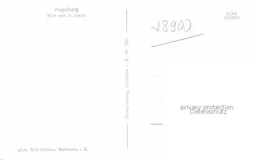 AK / Ansichtskarte Augsburg Blick von St Ulrich Kat. Augsburg