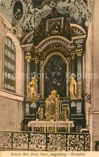 AK / Ansichtskarte Augsburg Kloster Sankt Maria Stern Hochaltar Kat. Augsburg