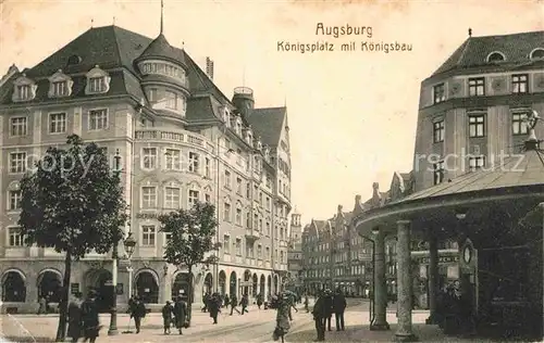 AK / Ansichtskarte Augsburg Koenigsplatz Koenigsbau Kat. Augsburg