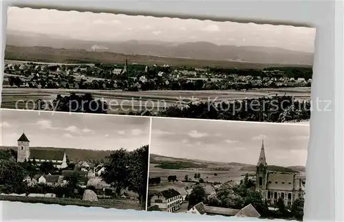 AK / Ansichtskarte Weilerbach Kaiserslautern Panorama Kirche 