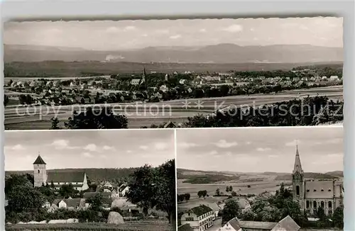 AK / Ansichtskarte Weilerbach Kaiserslautern Panorama Kirchen 