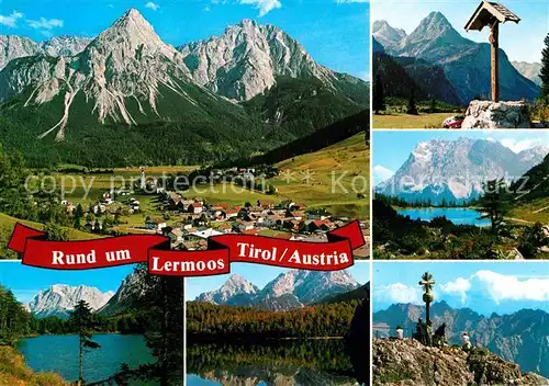 AK / Ansichtskarte Lermoos Tirol Panoramen Gipfelkreuz Marterl Kat. Lermoos