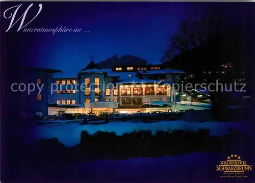 AK / Ansichtskarte Stans Tirol Wellnesshof Schwarzbrunn Nacht Kat. Stans