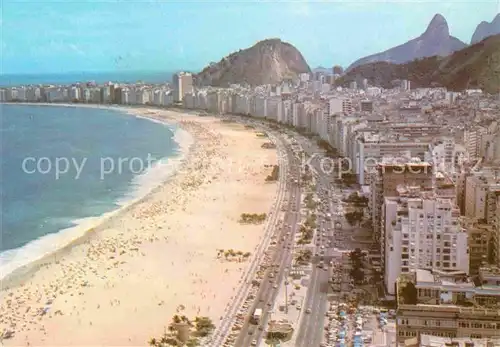 AK / Ansichtskarte Rio de Janeiro Strand Hotelanlagen Luftaufnahme Kat. Rio de Janeiro