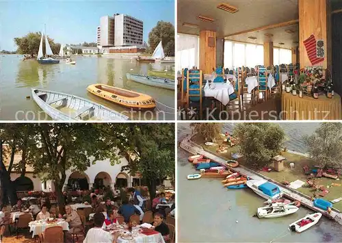 AK / Ansichtskarte Keszthely Boote Restaurant Kat. Balaton Plattensee