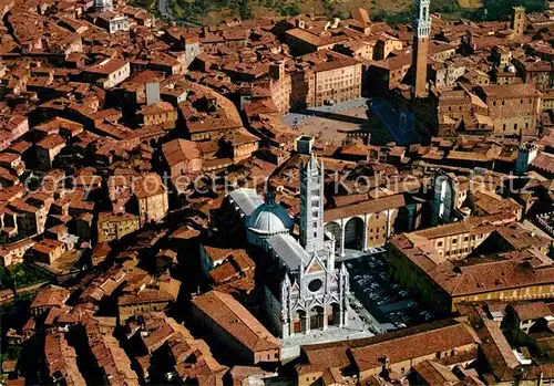 AK / Ansichtskarte Siena Fliegeraufnahme mit Kirche Kat. Siena