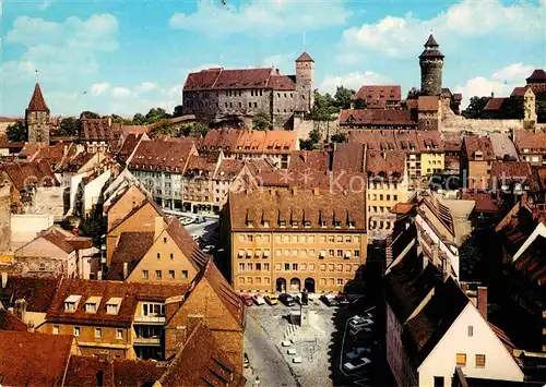 AK / Ansichtskarte Nuernberg Altstadt mit Burg Kat. Nuernberg