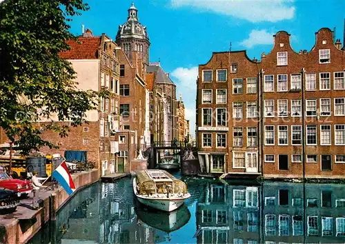 AK / Ansichtskarte Oud Amsterdam t Kolkje Der kleine Kolk Kat. Amsterdam