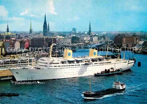 AK / Ansichtskarte Schiffe Ships Navires Gripsholm Hamburg Hafen 