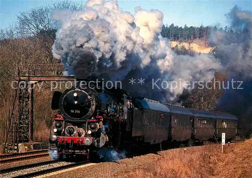 AK / Ansichtskarte Lokomotive Schnellzuglokomotive 18 316 Untermassfeld  Kat. Eisenbahn