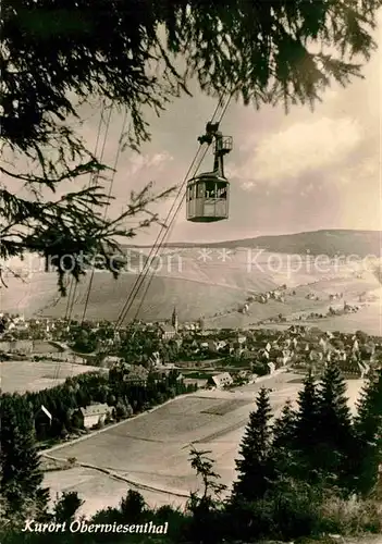 AK / Ansichtskarte Seilbahn Oberwiesenthal  Kat. Bahnen