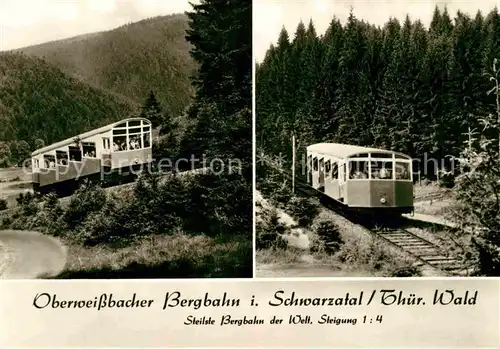 AK / Ansichtskarte Zahnradbahn Oberweissbacher Bergbahn Schwarzatal  Kat. Bergbahn