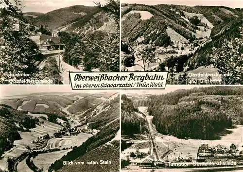 AK / Ansichtskarte Zahnradbahn Oberweissbacher Bergbahn Schwarzatal Talstation Obstfelderschmiede Kat. Bergbahn