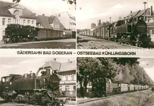 AK / Ansichtskarte Lokomotive Baederbahn Bad Doberan Kuehlungsborn  Kat. Eisenbahn
