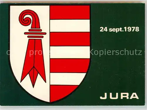 AK / Ansichtskarte Wappen Canton du Jura  Kat. Heraldik
