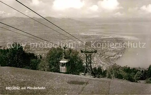 AK / Ansichtskarte Seilbahn Pfaenderbahn Bregenz Bodensee  Kat. Bahnen