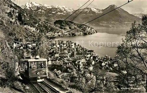 AK / Ansichtskarte Zahnradbahn Rigibahn Vitznau Vierwaldstaettersee Nidwaldneralpen  Kat. Bergbahn