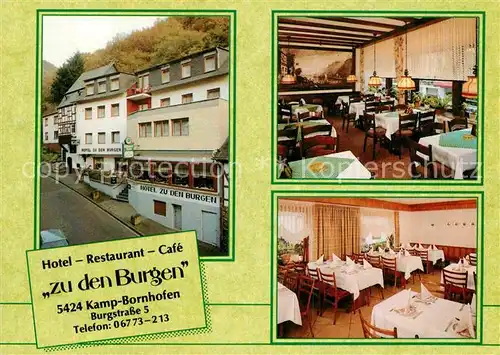 AK / Ansichtskarte Bornhofen Kamp Hotel zu de Burgen  Kat. Kamp Bornhofen
