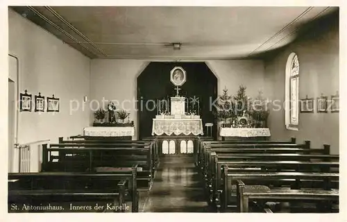 AK / Ansichtskarte Augsburg St Antoniushaus Inneres der Kapelle Kat. Augsburg