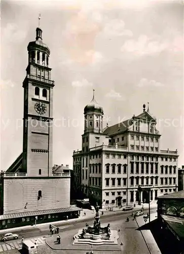 AK / Ansichtskarte Augsburg Perlachturm und Rathaus Kat. Augsburg