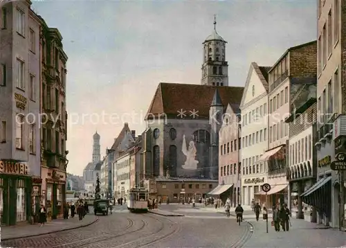 AK / Ansichtskarte Augsburg St Moritzkirche Strassenpartie Kat. Augsburg