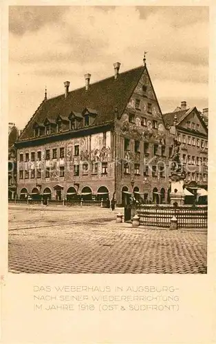 AK / Ansichtskarte Augsburg Weberhaus Kat. Augsburg