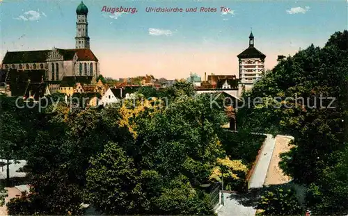 AK / Ansichtskarte Augsburg Ulrichskirche Rotes Tor Kat. Augsburg