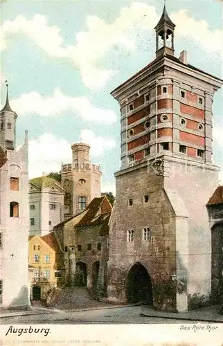 AK / Ansichtskarte Augsburg Rotes Tor  Kat. Augsburg