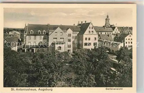 AK / Ansichtskarte Augsburg Sankt Antoniushaus Gartenansicht Kat. Augsburg