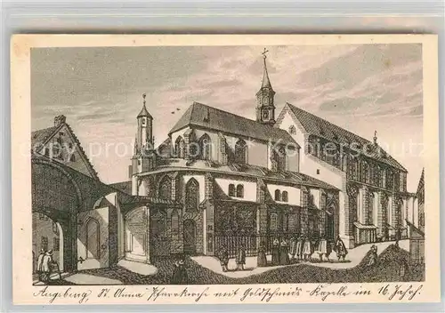 AK / Ansichtskarte Augsburg Sankt Anna Pfarrkirche Goldschmiedekapelle Kat. Augsburg