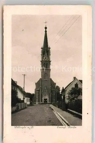 AK / Ansichtskarte Dillingen Donau Evangelische Kirche Kat. Dillingen a.d.Donau