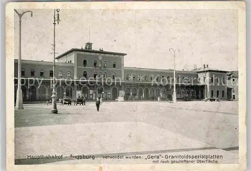AK / Ansichtskarte Augsburg Hauptbahnhof  Kat. Augsburg