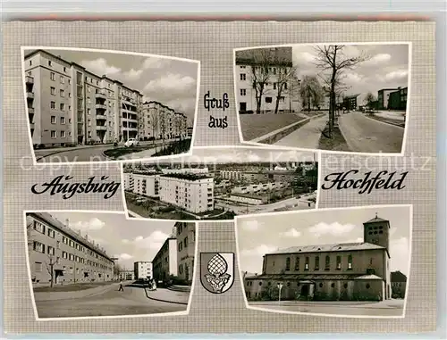 AK / Ansichtskarte Hochfeld Augsburg Hochhaussiedlung Kat. Augsburg