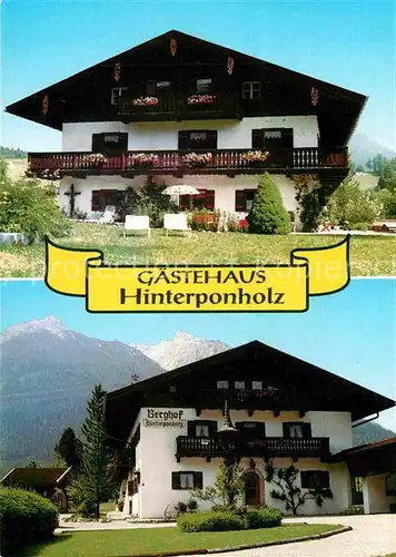 AK / Ansichtskarte Ramsau Berchtesgaden Berghof Hinterponholz Gaestehaus Kat. Ramsau b.Berchtesgaden