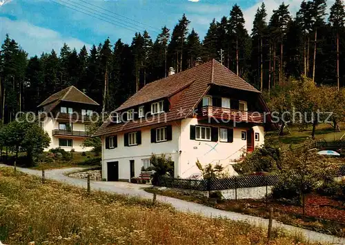 AK / Ansichtskarte Enzkloesterle Haus Waldeck Gaestehaus Pension Kat. Enzkloesterle