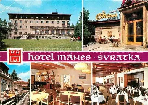 AK / Ansichtskarte Svratka Hotel Manes Restaurant Kat. Swratka