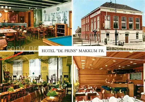 AK / Ansichtskarte Makkum Hotel Cafe Restaurant De Prins Kat. Niederlande