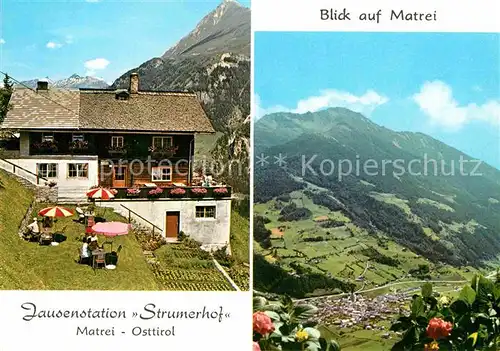 AK / Ansichtskarte Matrei Osttirol Jausenstation Strumerhof Alpen Kat. Matrei in Osttirol