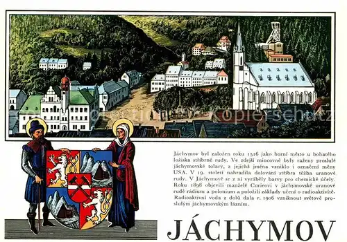 AK / Ansichtskarte Jachymov Historicke jadro Historische Kern Kuenstlerkarte Geschichte Kat. Sankt Joachimsthal